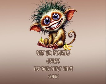 Yes I'm F***ing Crazy 30oz Stainless Steel Tumbler