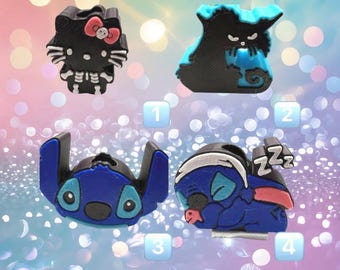 Stitch, Hello Kitty or Angry Cat 3D Printed Straw Toppers *4 options to choose From*