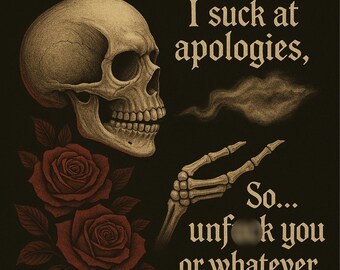 I suck at apologies 20oz Stainless Steel Tumbler