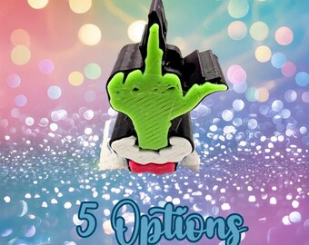 Naughty Friends 3D Printed Straw Toppers *5 Options to Choose*