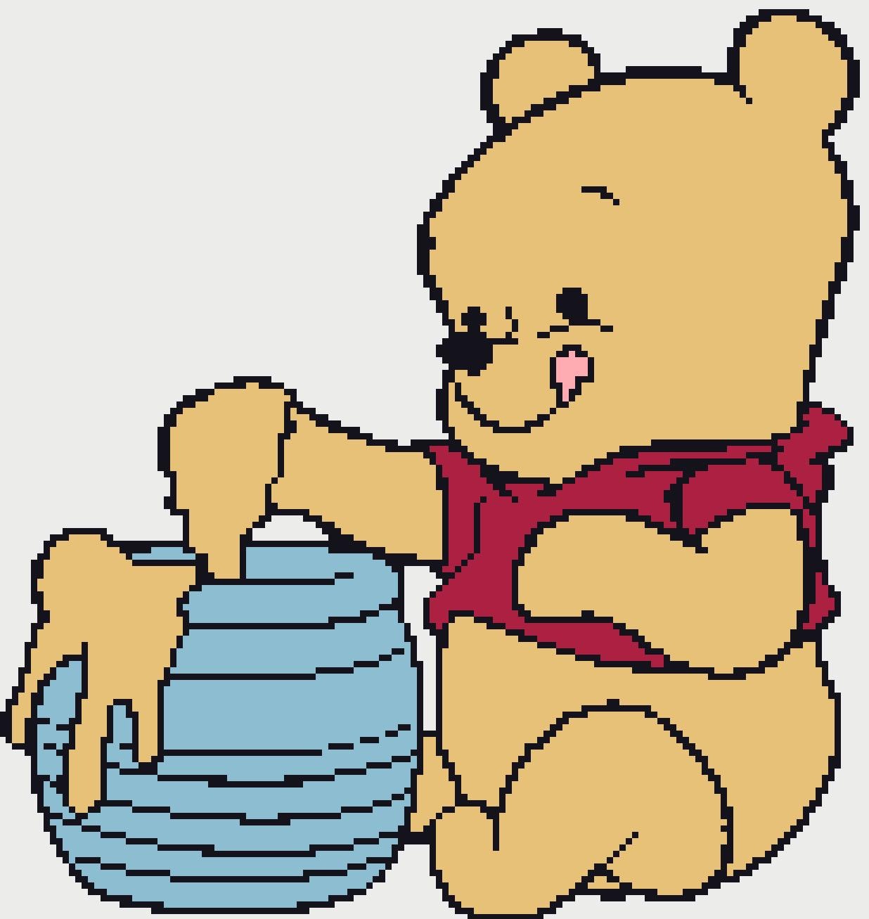 Baby Pooh Honey Pot - Blanket Crochet Pattern