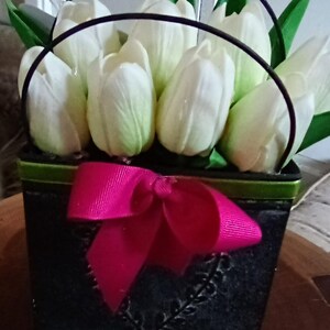 Heart filled with Tulips