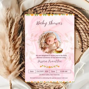 Baby Shower Greeting Card, Gender Neutral Baby Card, Baby Party Card, Joyful Baby Gift, Mom-to-Be Card