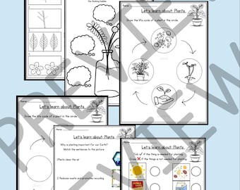 Pflanz- und Gartenarbeit Arbeitsblatt | Vor-K | Kindergarten | Rette die Erde Arbeitsblatt | Earth Day Arbeitsblatt | Arbeitsblatt | Drucksachen | 7 Seiten