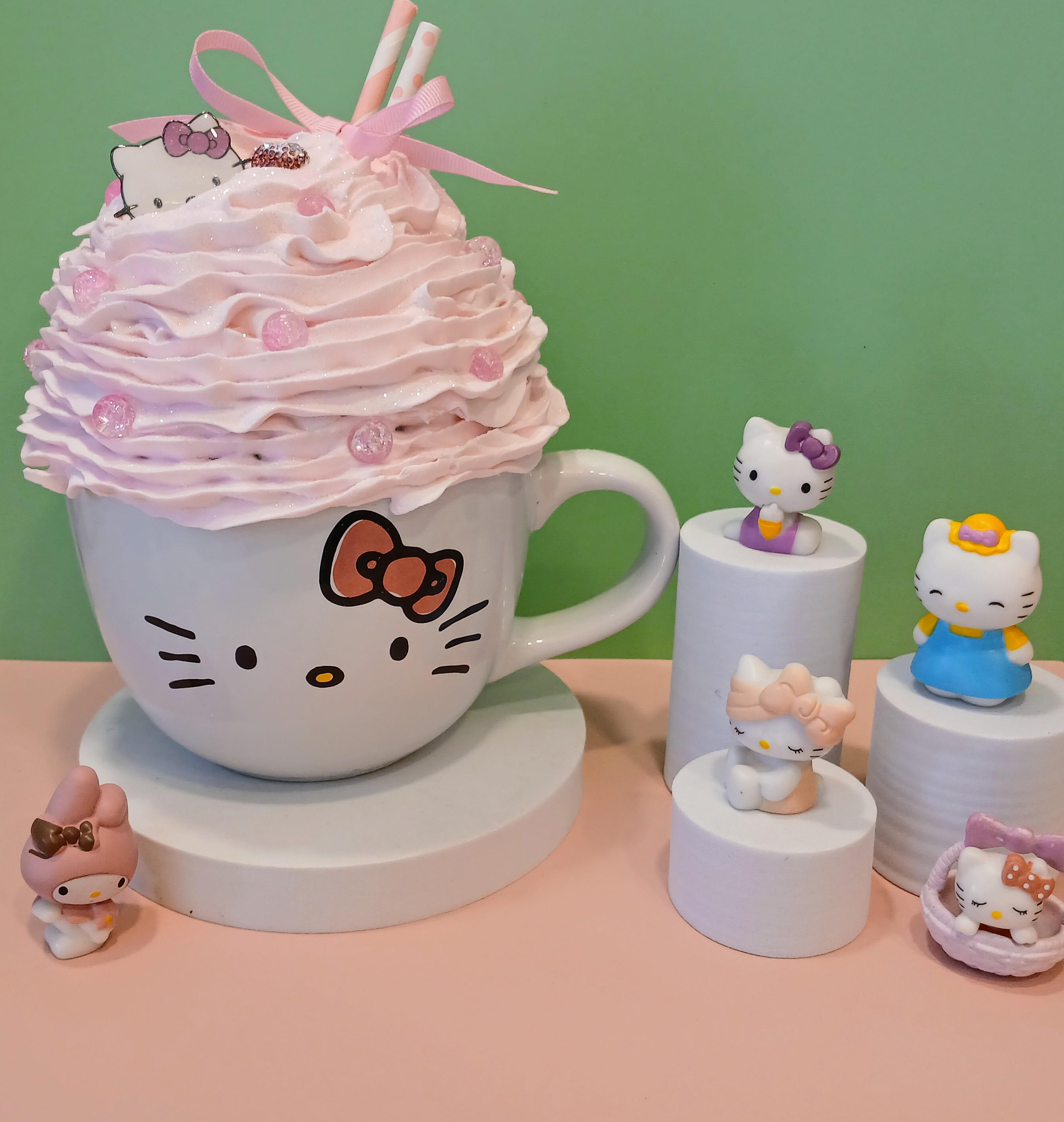 Fake Ice Cream 1st Birthday Centerpiece Baby Birthday Gift Baby Photo Prop Pink Nursery Decor Baby Shower Centerpiece