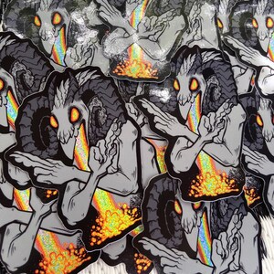 GAY WRATH Adesivi in vinile glitterato