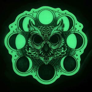LIMITED EDITION Vinyl Sticker - Phases - Glow in The Dark