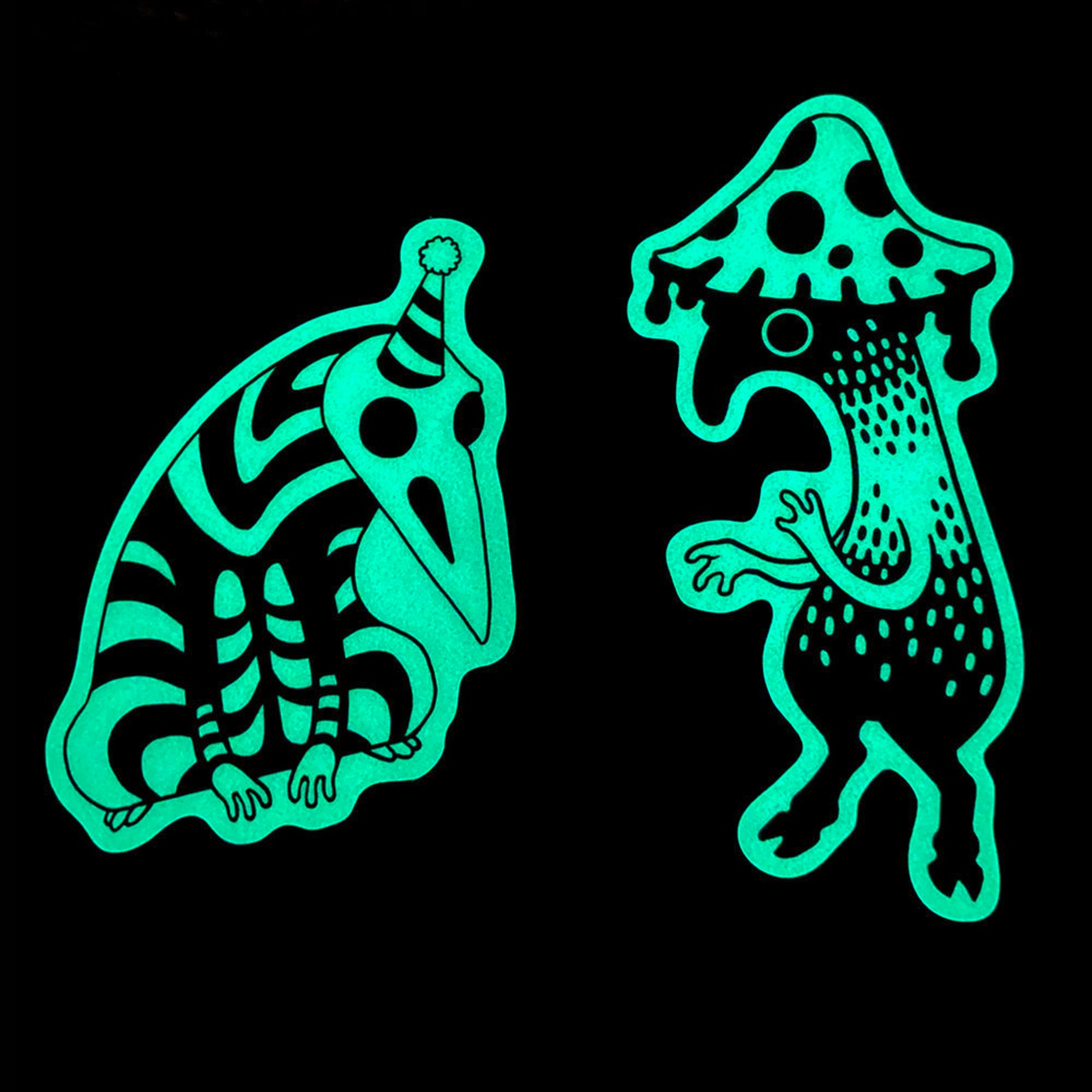 Glow in the Dark Vinyl Stickers Etsy