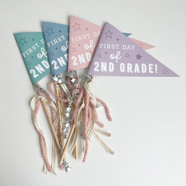 First Day of School Sign Printable, First Day of School Ideas, Back to School Flag Pennant,First Day of School Props,School Digital Download