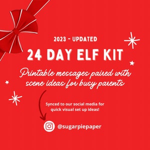 Elf Activity Kit, Printable Elf Bundle, Christmas Elf Accessories, Elf Antics, Christmas Magic, Christmas Traditions Kids, Holiday Tradition