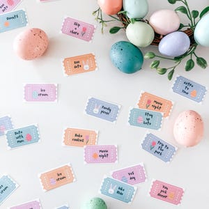 Easter Egg Tokens, Non Candy Easter Egg Stuffers, Easter Ideas For Kids, Personalized Easter Gifts, Egg Hunt Ideas, Instant Download