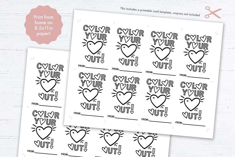 Classroom Valentine Printable Classroom Gifts Valentines Day Etsy