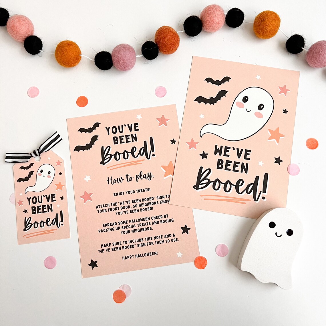 You've Been Booed Printable, Halloween Tags Printable, You've Been ...