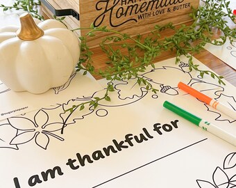 Thanksgiving Placemats For Kids, Thanksgiving Table Decor Printable, Friendsgiving Ideas, Thanksgiving Games Bundle, Thanksgiving Activity