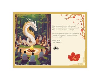 Commande spéciale de cartes postales L'Année du dragon 2024