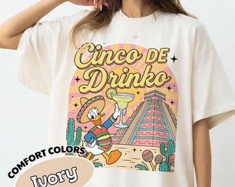 Camiseta del Cinco de Mayo inspirada en Epcot, camiseta del parque temático Pabellón de México, camiseta retro de los Tres Caballeros, sudaderas familiares a juego