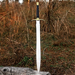 Medieval Handmade Fantasy Sword For Wall Decoration, Custom Made Replica Sword In Damascus Steel, Decorative Unique Sword For Wall Hanging.