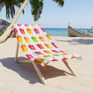 Bright Popsicle Beach Towel, Fun Summer Accessory, Gift for Beach Lovers, Poolside Towel, Vibrant Summer Decor, Beach Blanket