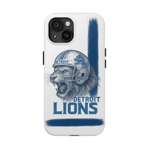 NFL, Detroit Lions Tough Phone Case, Detroit Football Team Accessories, Gift for Detroit Lions Fans, Durable Cell Cover, Sports Merchandise