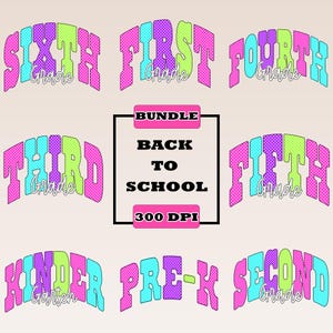 Back to school png bundle, Preppy Back To School Bundle png, First Day Of School Shirt, Coquette Teacher Png, Girl Shirt Sublimation Designs