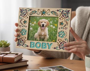 Personalized Pet Ofrenda Frame, Day Of The Dead Gift Mexican Pet Keepsake, Pet Memorial Nicho Altar Shrine, Pet Memorial Día de Muertos