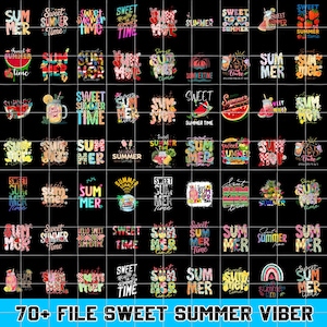 70+ File Sweet Summer PNG Bundle, Watermelon Bow Png, Strawberries Png, Sweet Summer Time Png, Preppy Summer Vibes,Retro Floral Summer