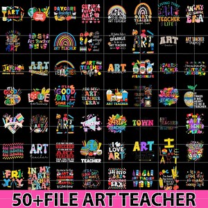 50+ Bundle Png Kunstlehrer, Kunstlehrer Png-Bundle, Boho Lehrer Png-Bundle, Lehrer Png-Bundle, Lehrer Wertschätzung Bundle, Lehrer Png