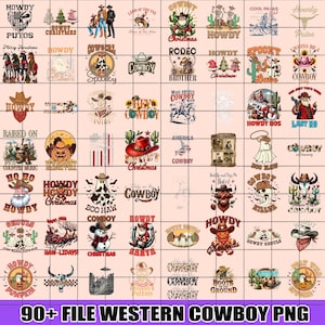 90+ Cowboy Bundle PNG, Western PNG Bundle, Cowboy Sublimation Designs, Cowgirl PNG, Western Sublimation, Western Sublimation Png