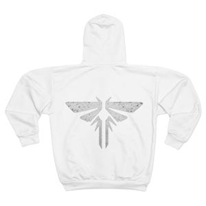 Zip hoodie with wing symbol