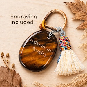 Adventure Keychain Gift, Personalized Travel Gift, Custom Engraved Explorer Keepsake