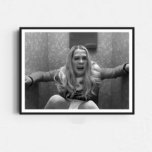 Funny Movie Poster, White Chicks Funny Bathroom, Funny Bathroom Wall Art, Black and White, Toilet Print, Restroom Decor