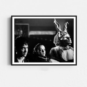 Donnie Darko Movie Poster, Donnie Darko Poster, Sci-Fi Fan Poster, Movie Scenes Wall Art, Black and White, Printable Retro Wall Art