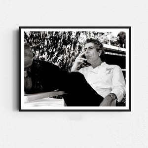 Pôster de Anthony Bourdain, impressões fotográficas, arte de parede em preto e branco, pôster de chef, decoração de cozinha, pôster retrô, arte de parede