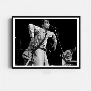 Talking Heads Stop Making Sense Poster,David Byrne Poster, Iconic Poster, Movie Scenes Wall Art, Black and White, Printable Retro Wall Art