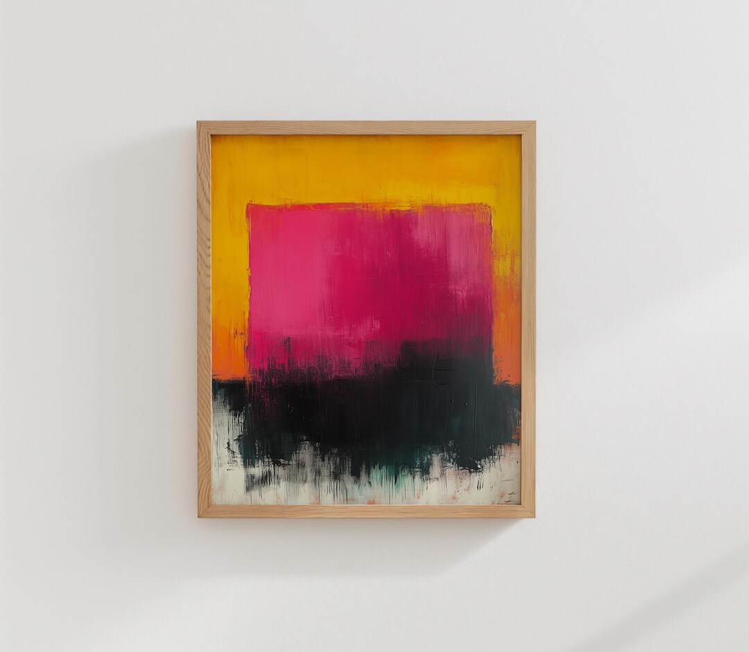 Square in Violet No. 44 - Rothko Geometry Art, Bold Rectangles and ...