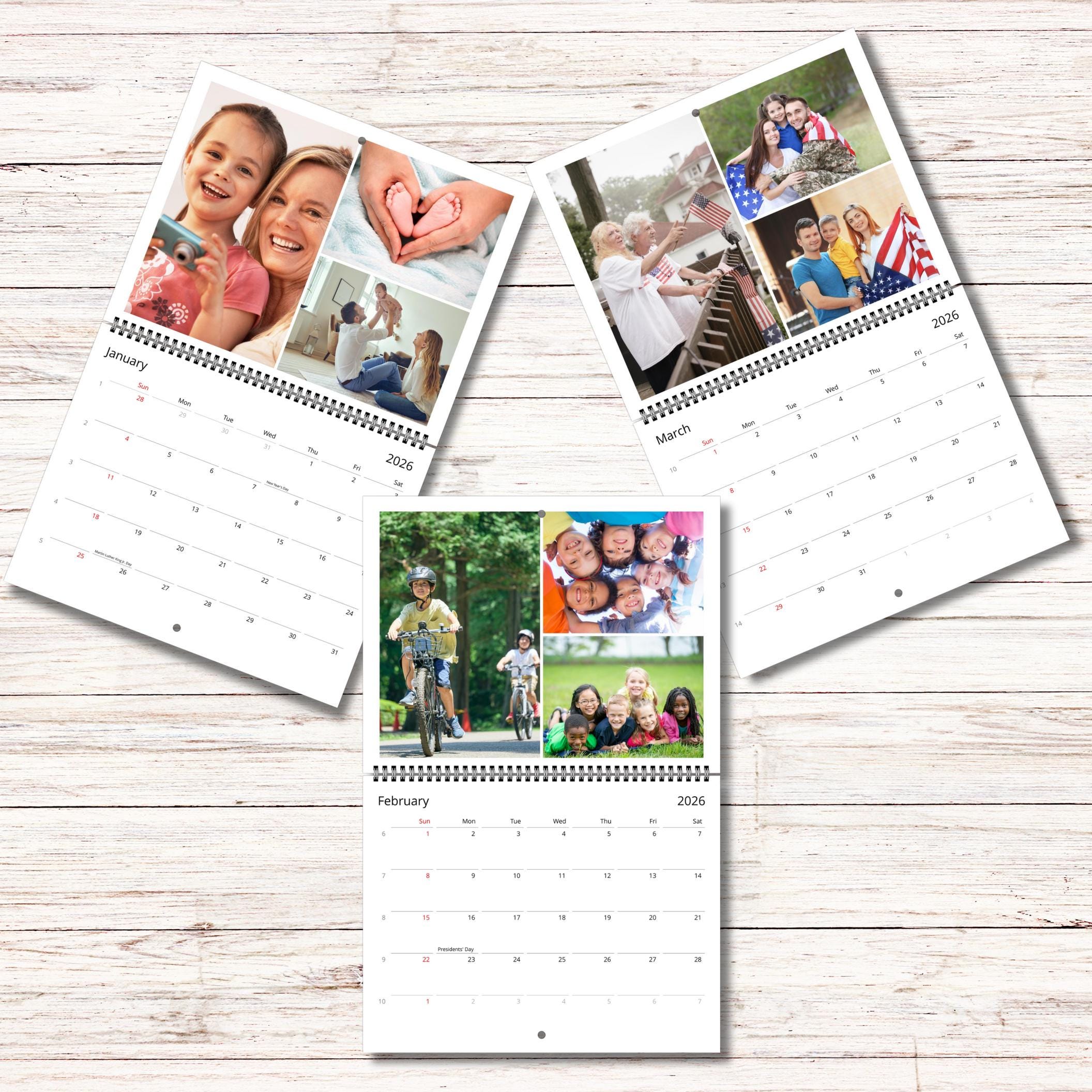 Calendario Da Parete 2026-2027 18 Mesi - Formato Grande (43x32,5 Cm), Carta Spessa, Blocchi Giornalieri Per Appunti - Per Ufficio E Casa