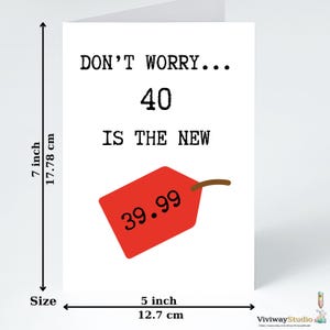 Cartão de aniversário engraçado, Cartão engraçado de 40º aniversário, Cartão de 40º aniversário para amigo, Feliz 40º aniversário para ele/ela, Cartões para 40º aniversário