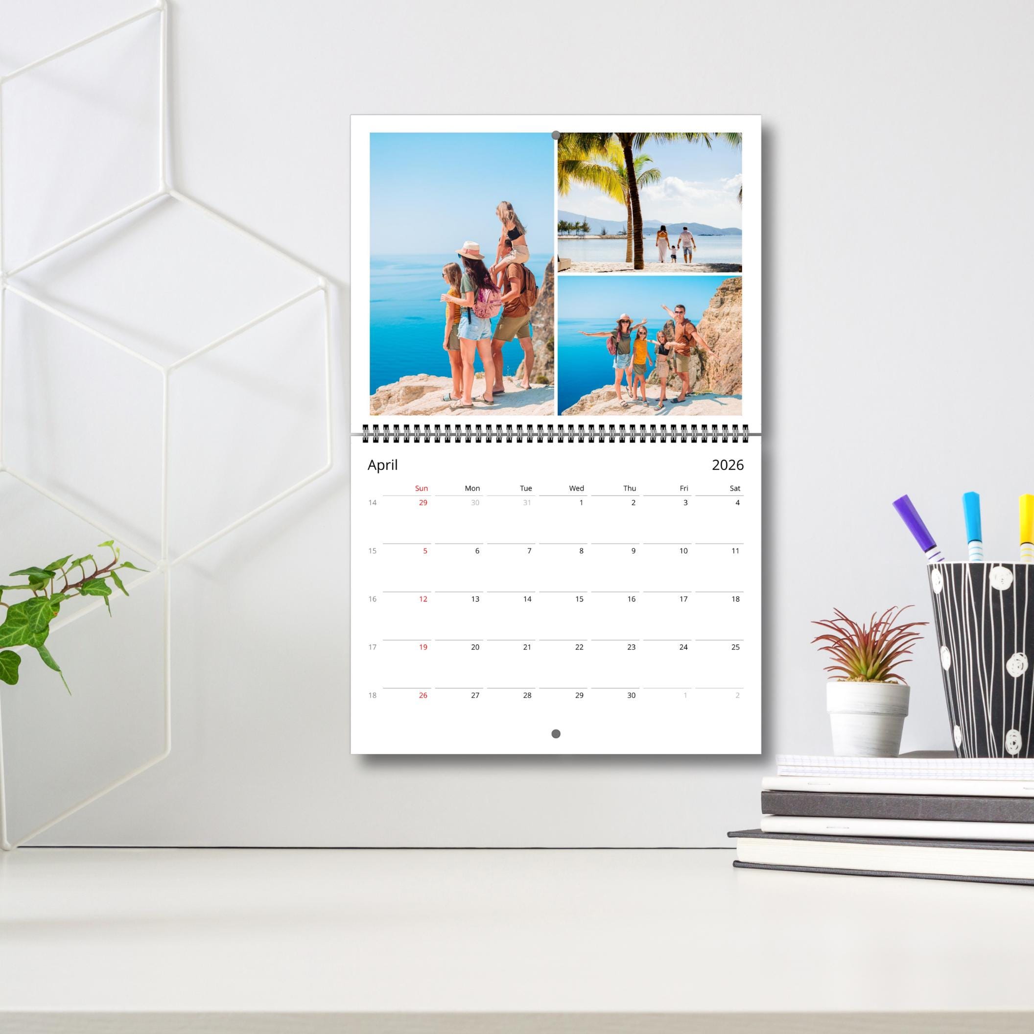 Calendario Da Parete 2026-2027 18 Mesi - Formato Grande (43x32,5 Cm), Carta Spessa, Blocchi Giornalieri Per Appunti - Per Ufficio E Casa