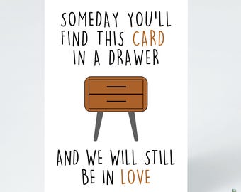 Funny Anniversary Card for Him: Sentimental Love Gift