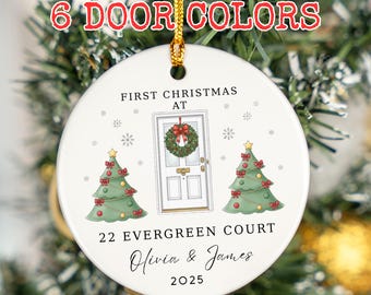 Personalized First Home Christmas Ornament, New Homeowner Gift