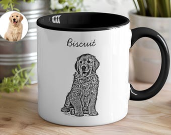 Personalized Pet Photo Mug: Custom Dog or Cat Gift for Pet Lovers