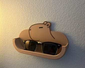 Wall mounted glasses holder (Capybara)