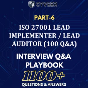 Intervjuhandbok för ISO 27001-ansvarig implementatör/revisor: Guide till jobb inom cybersäkerhet