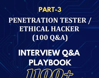 Ethical Hacker Interview Q&A Playbook (Digital Download)