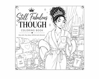 Livre de coloriage amusant sur la ménopause, bouffées de chaleur, soulagement du stress dans la quarantaine (téléchargement numérique)