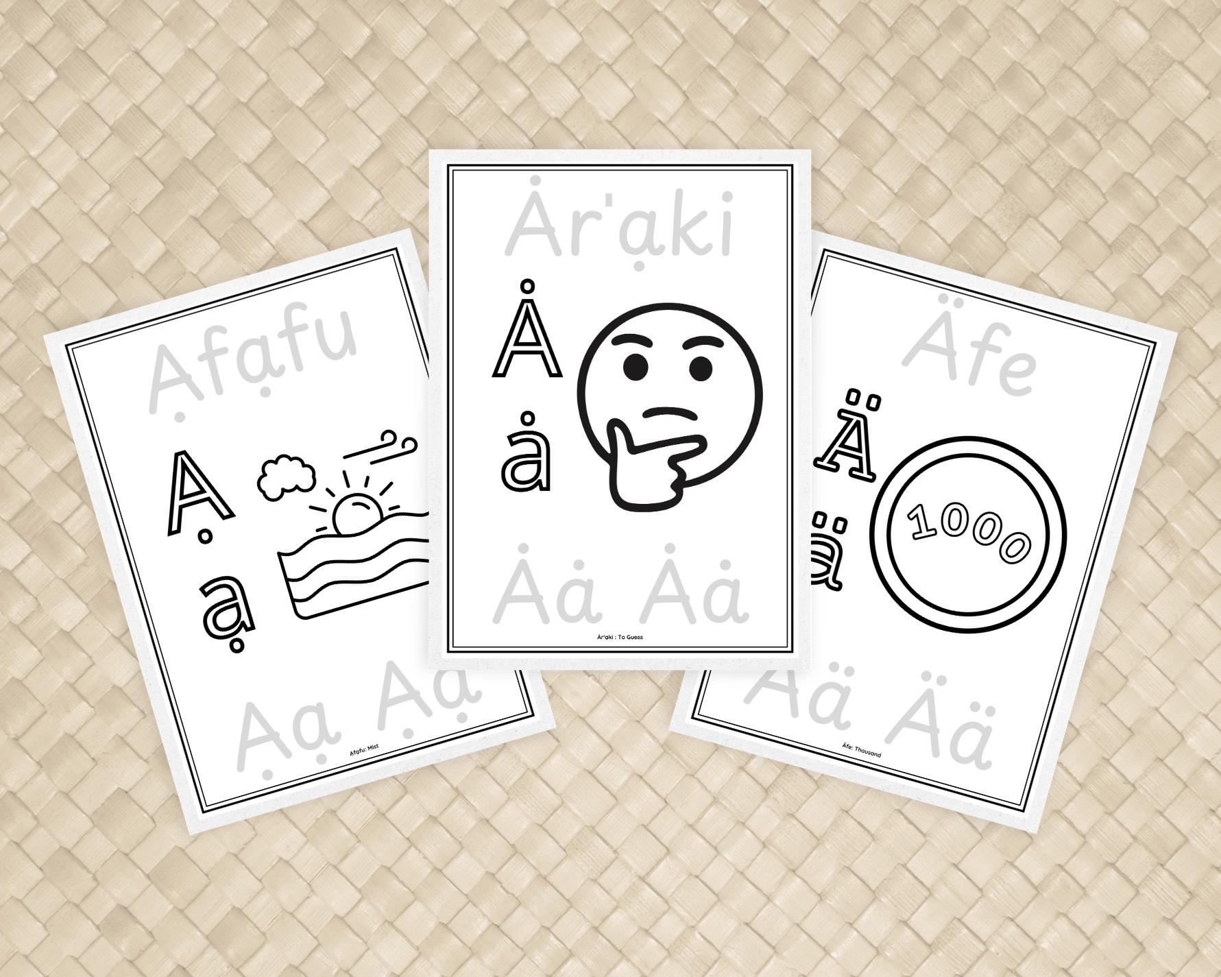 Rotuman Alphabet Workbook for Kids | Printable Rotuman Language Tracing ...