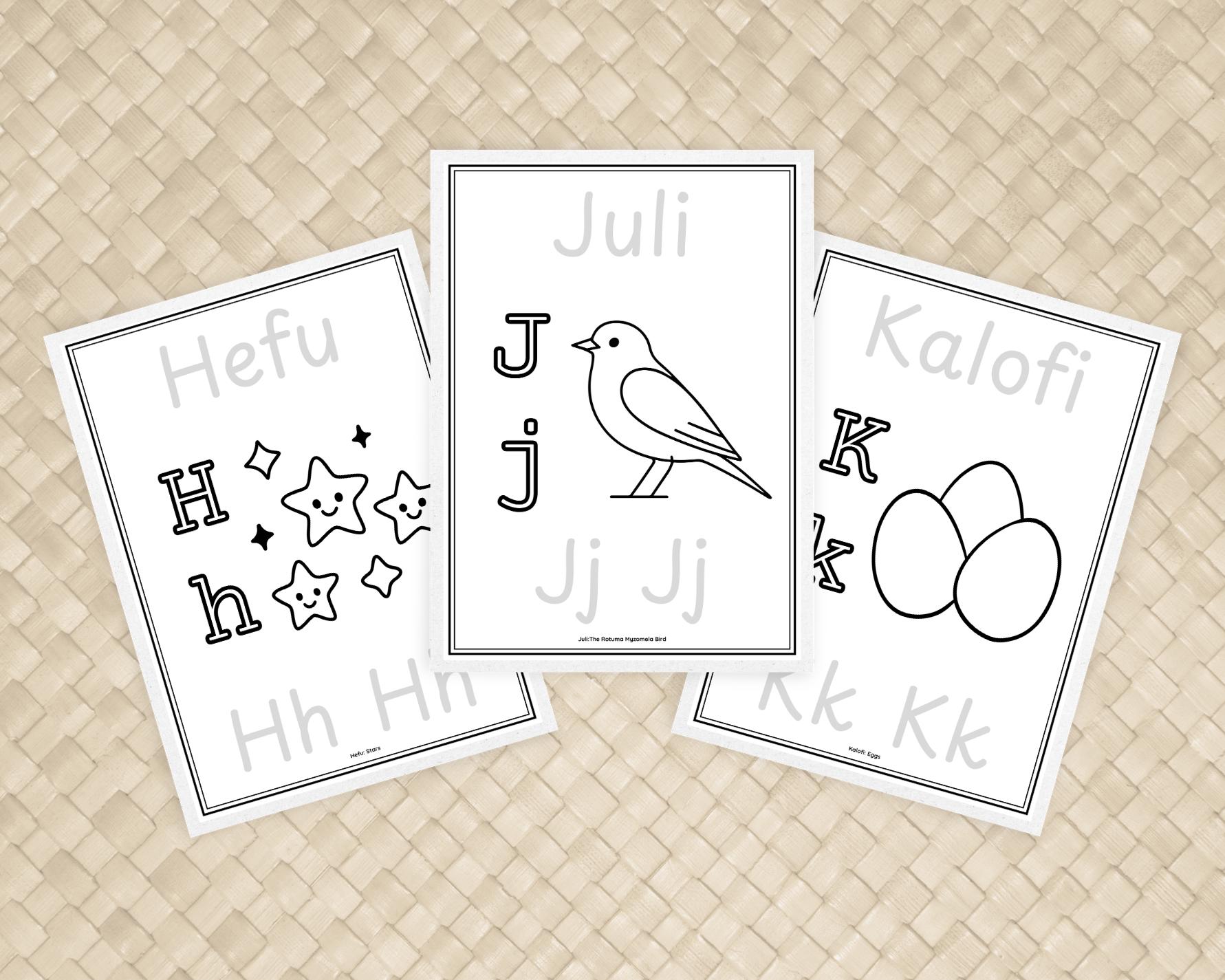 Rotuman Alphabet Workbook for Kids | Printable Rotuman Language Tracing ...