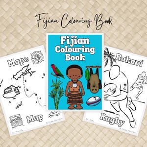 Printable Fijian Children&#39;s Colouring Book | Learn Fijian Language & Culture | Fun Activity Book for Kids | Fijian Language Week | 30 Pages