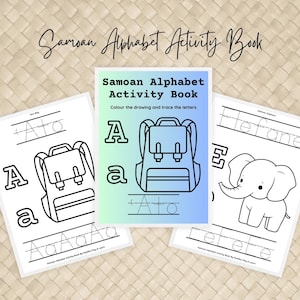 サモア語アルファベット学習アクティビティブック｜言語と文化を学ぶ（デジタルダウンロード）