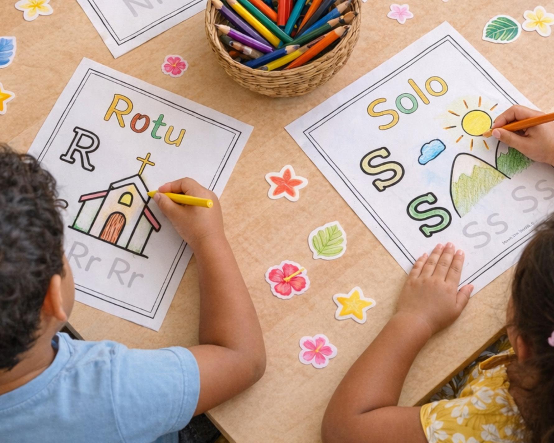 Rotuman Alphabet Workbook for Kids | Printable Rotuman Language Tracing ...